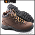 Dual Density PU Outsole Ankle Genuine Leather Safety Shoe (SN5316)